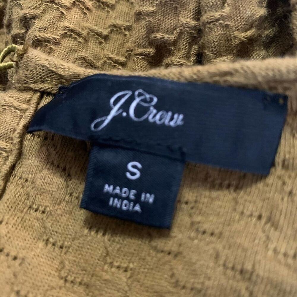 J.CREW HONEY COMB RUFFLE TRIM KNIT TOP SIZE S - Picture 5 of 6